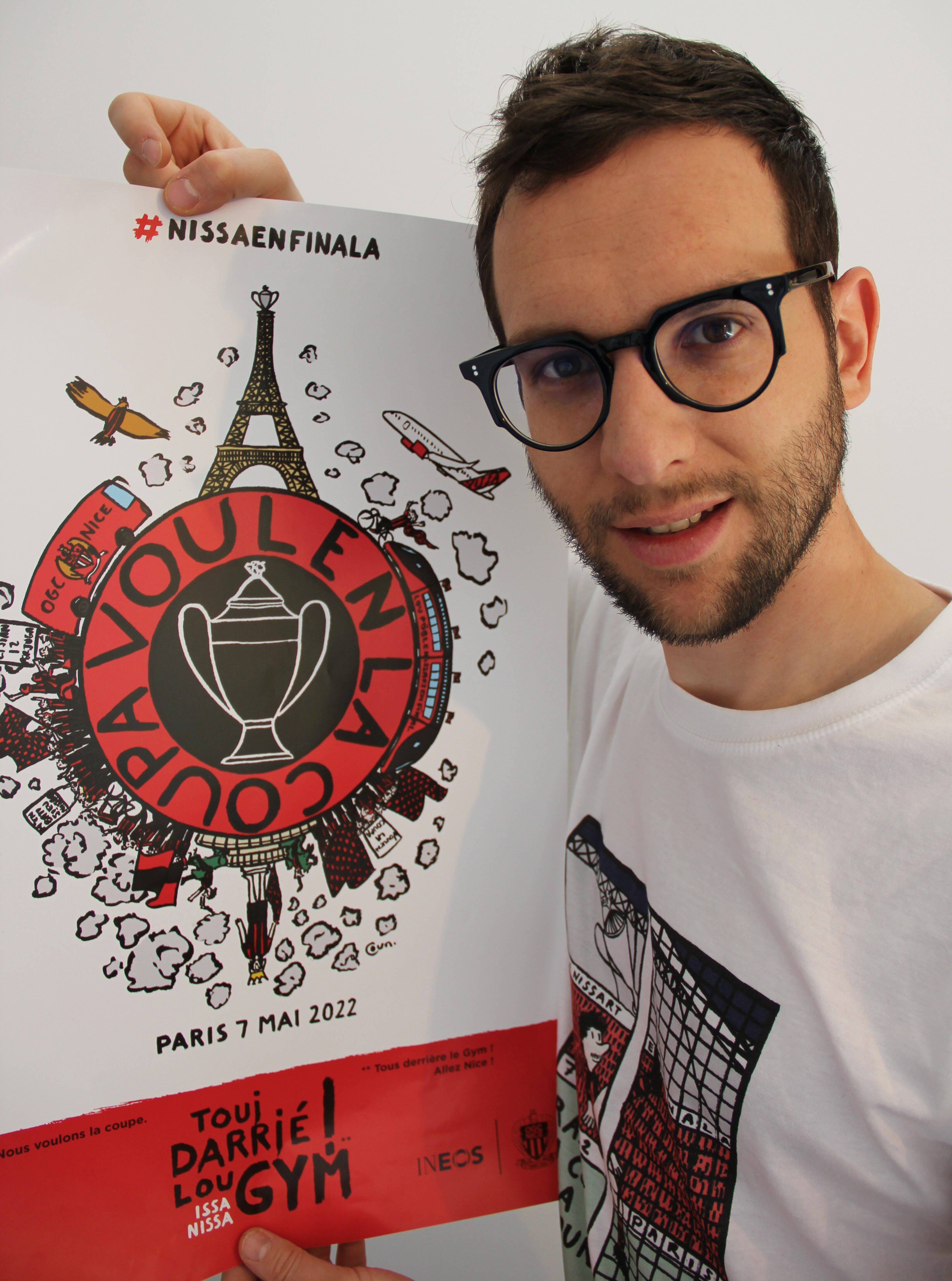 "J'en ai envoyé trois et le club a été agréablement surpris": qui se cache derrière les affiches de soutien à l'OGC Nice?