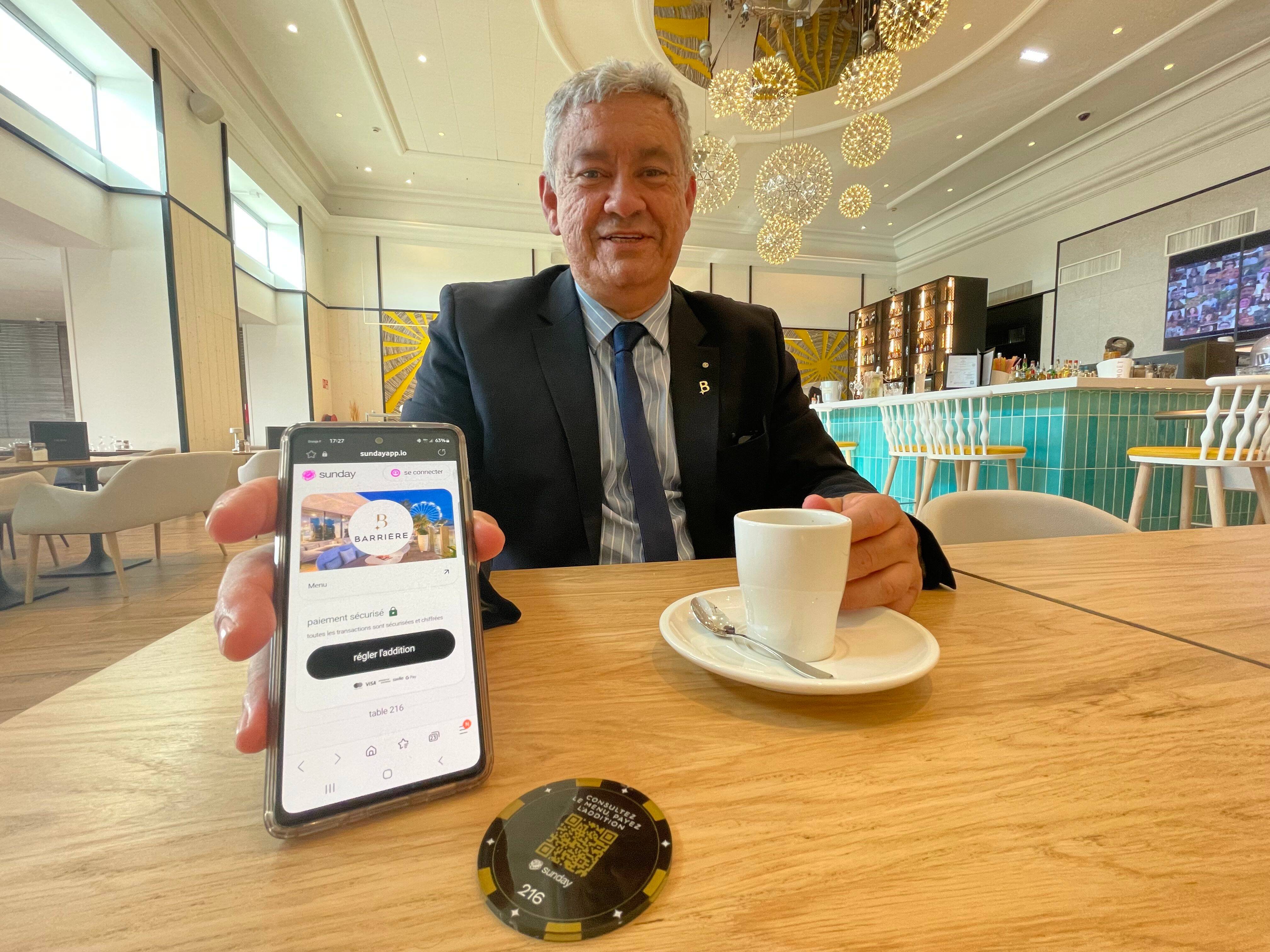Au restaurant du casino de Saint-Raphaël, les clients peuvent régler leur note grâce à un QR code