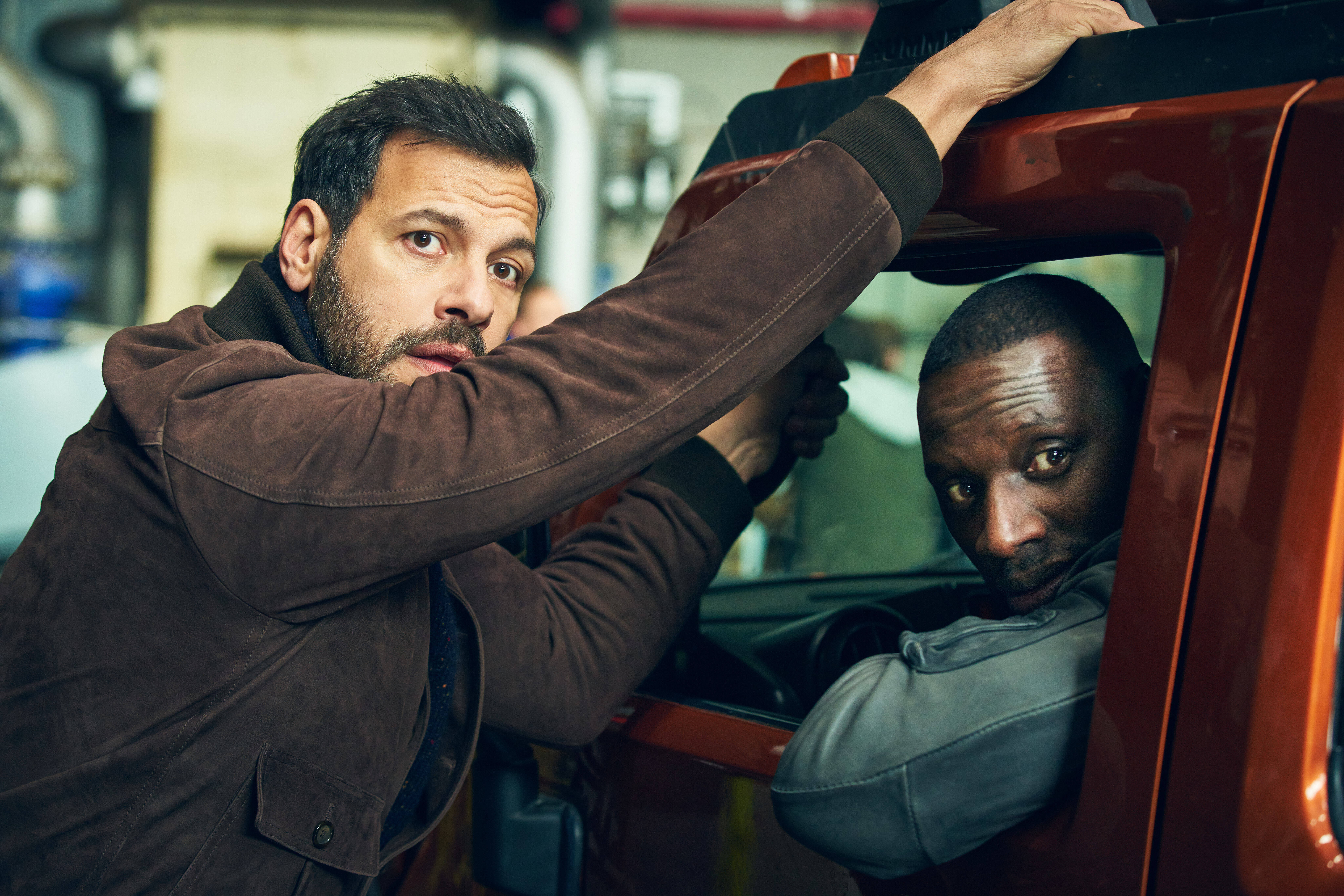 Omar Sy et Laurent Lafitte, duo barré dans le film "Loin du Périph" sur Netflix