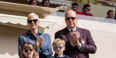 La princesse de Monaco en famille à la cérémonie d'ouverture du tournoi de rugby Sainte Dévote