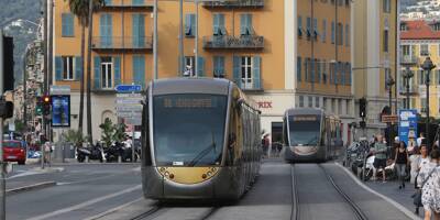 Un passager chute à bord du tramway à Nice, le trafic brièvement interrompu sur la ligne 1