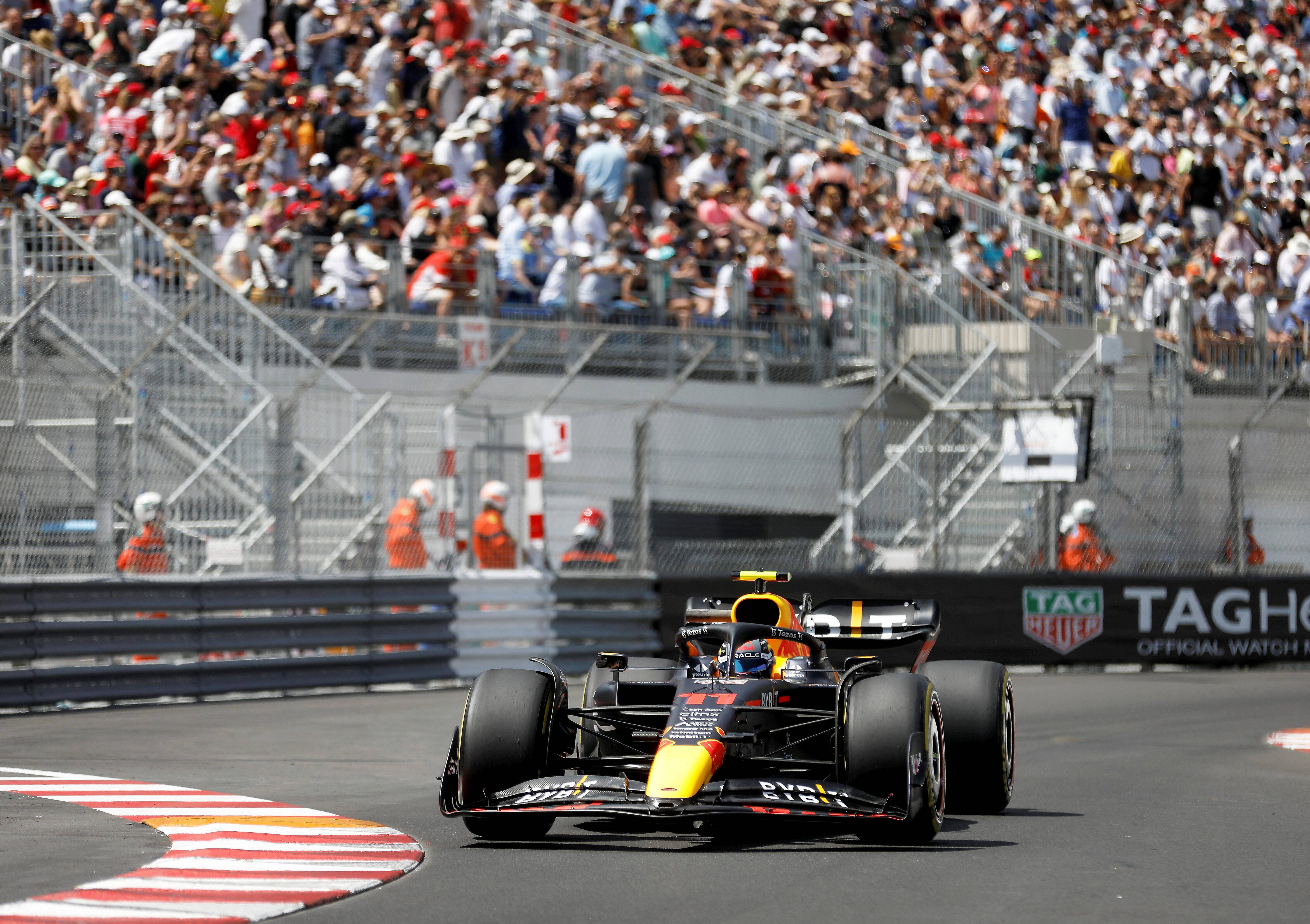 Le Mexicain Sergio Pérez propulse sa Red Bull en tête des essais libres 3 au Grand Prix de Monaco