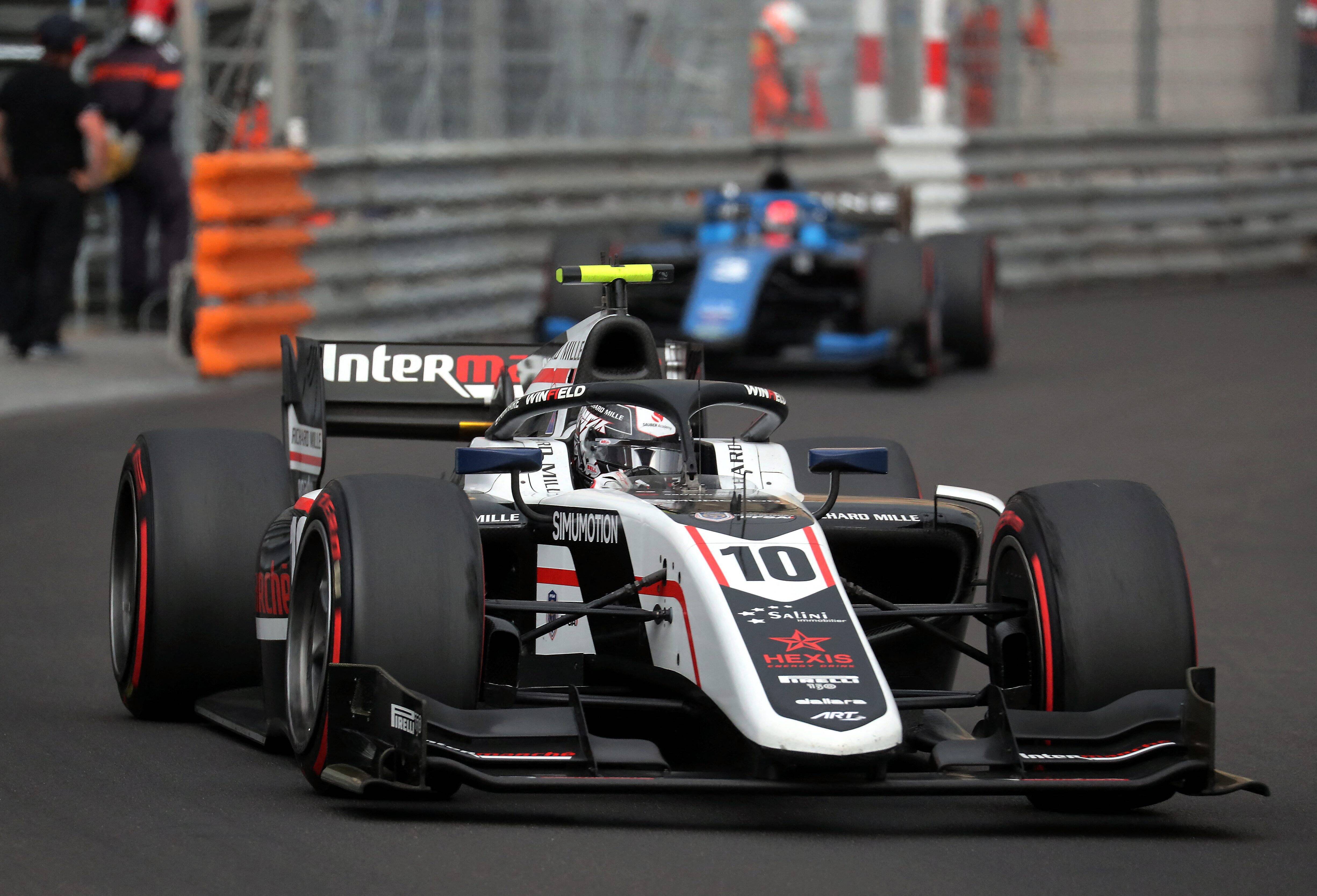 Le pilote grassois Théo Pourchaire 2e de la course principale de F2 en lever de rideau du Grand Prix de Monaco