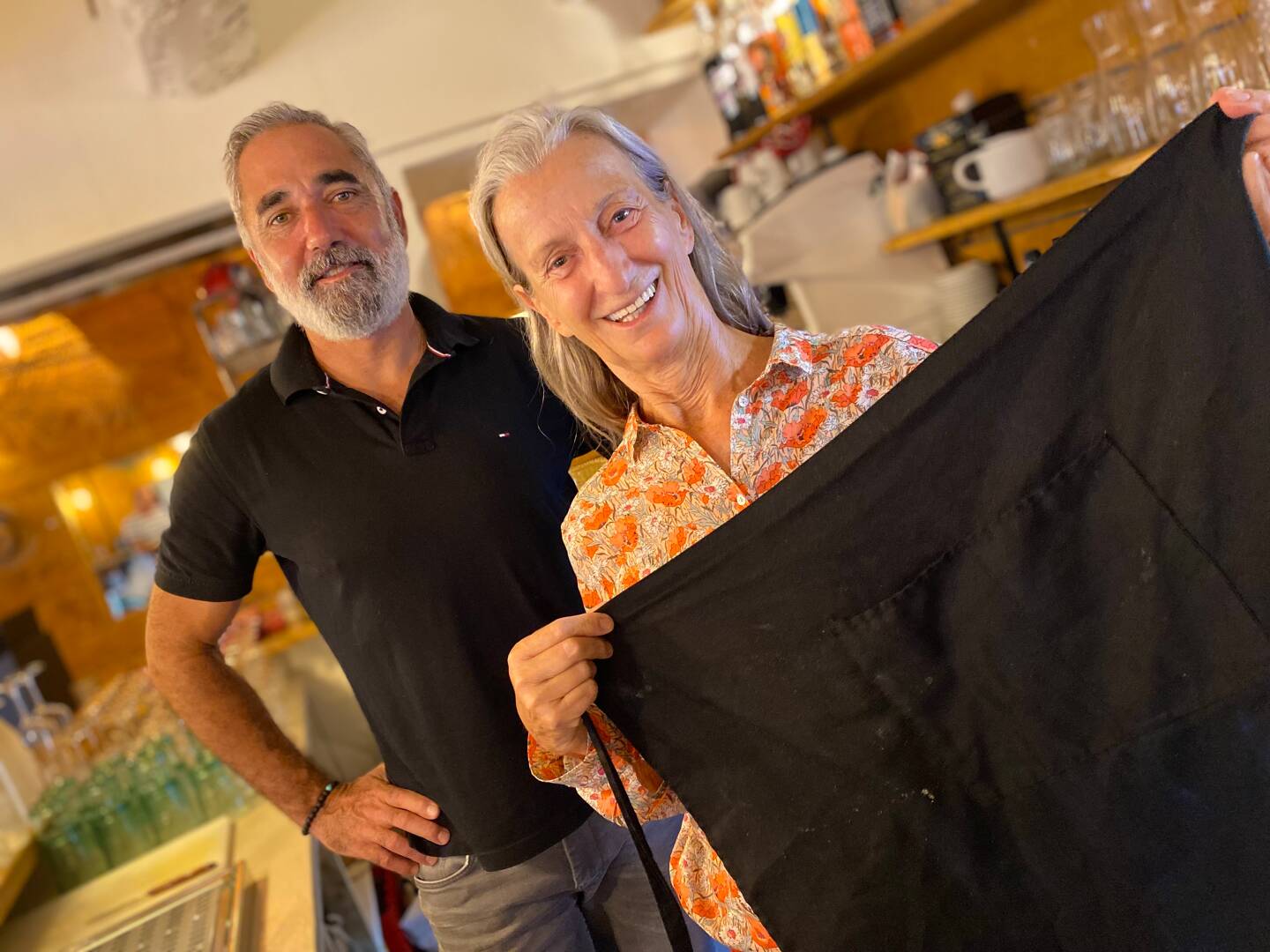 Première retraitée volontaire, Annie Fenech reprend du tablier dans son ancien établissement, à 72 ans, pour ses fameux légumes farcis. Une soirée attendue fin juin au Bar du marin.  (Photo A. Carini)