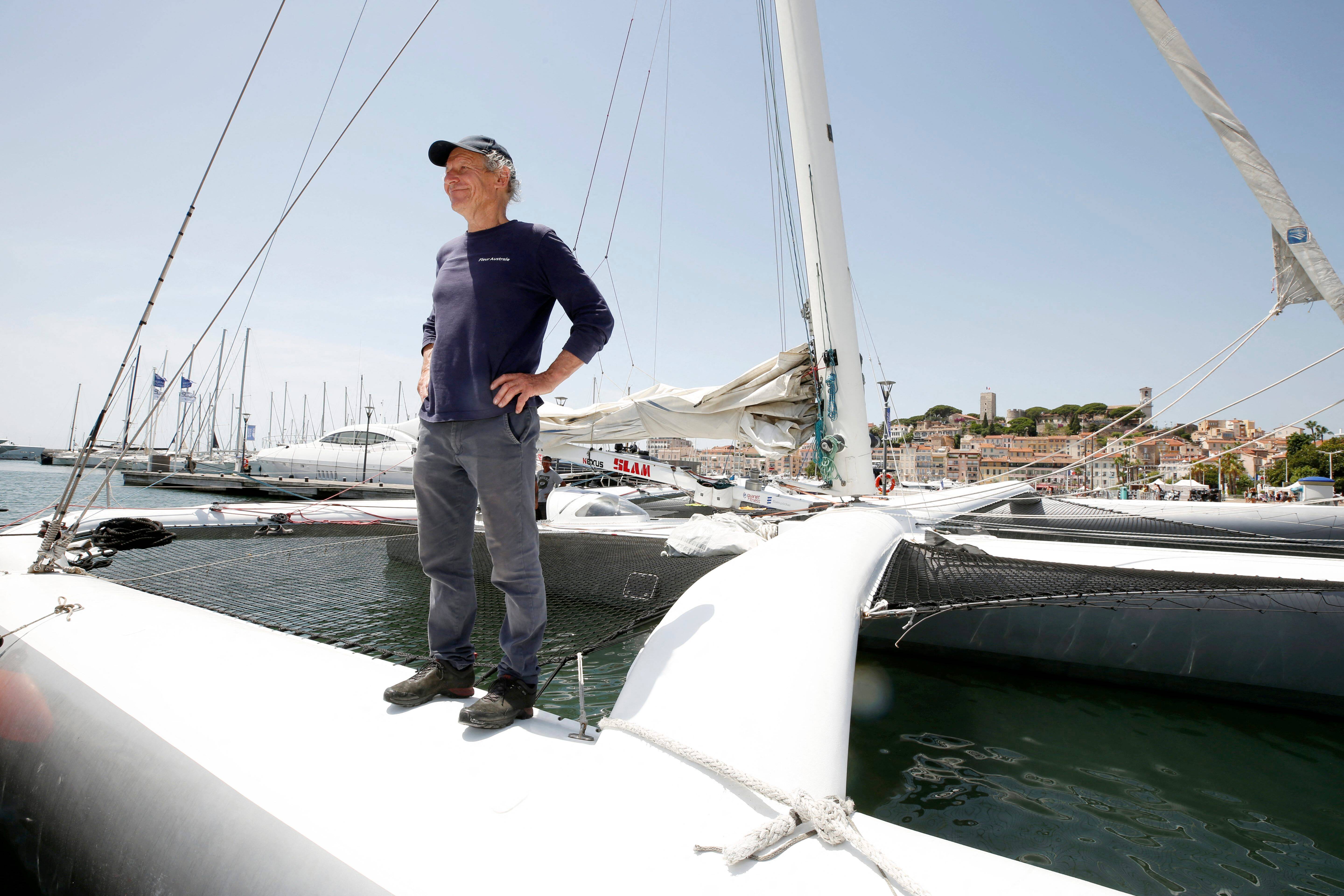 Un bateau, un film, une course... Philippe Poupon fera la Route du Rhum sur le voilier de Florence Arthaud