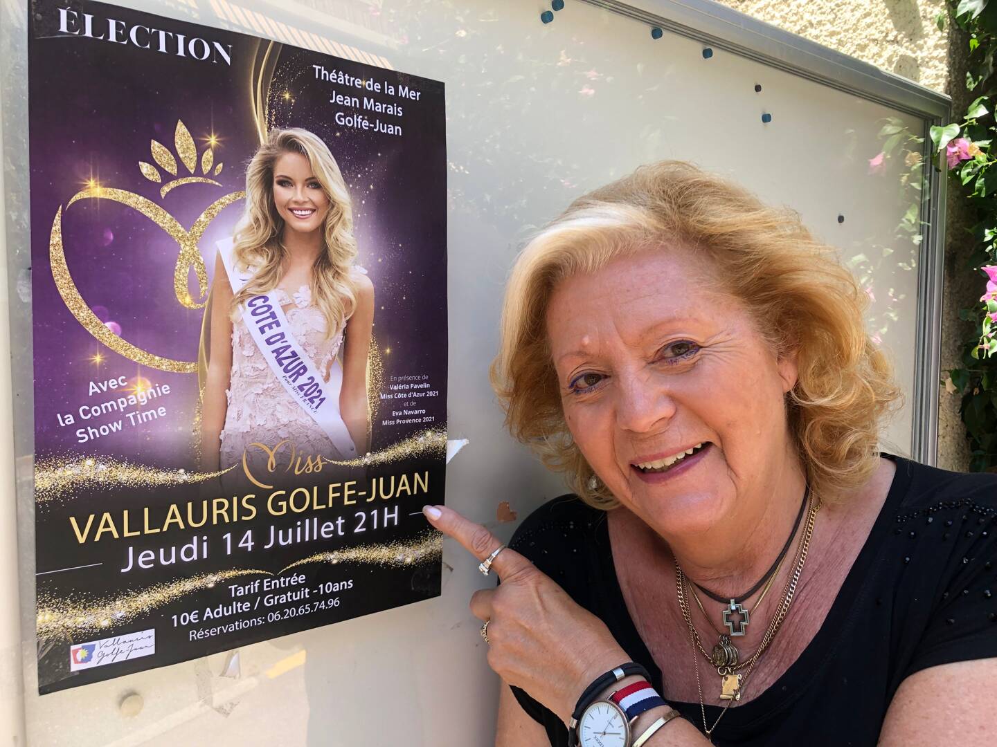 Nicole Chevier a créé l’association des élections officielles de Miss Vallauris Golfe-Juan.
(Photo Ph.D.)