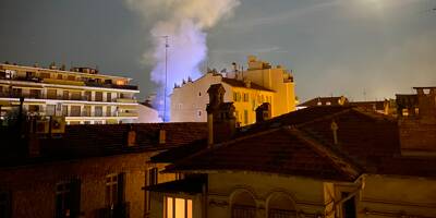 Impressionnant incendie dans un immeuble en centre-ville de Nice