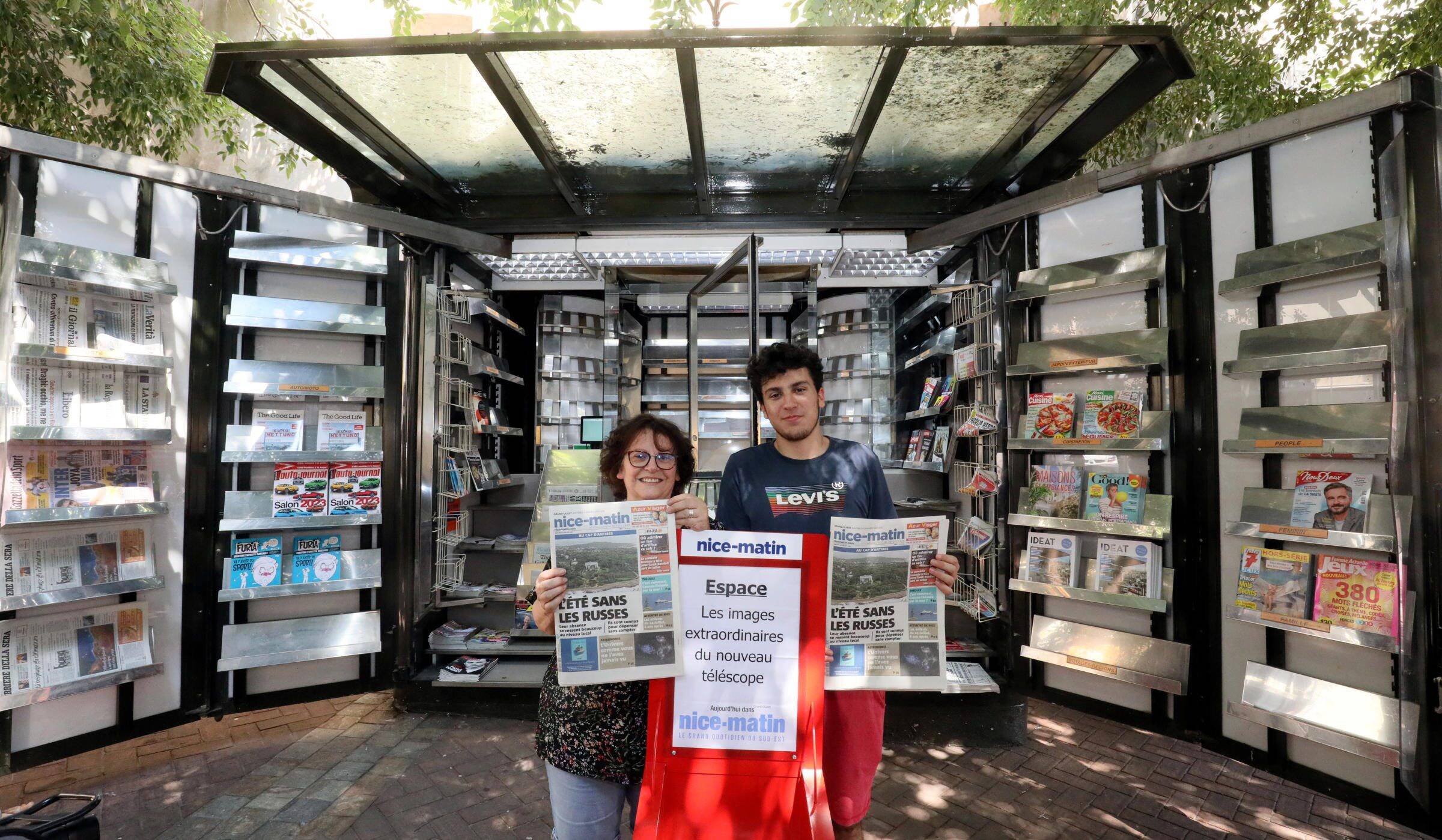 À Cannes, elle reprend le kiosque Forville par amour après le décès de son mari