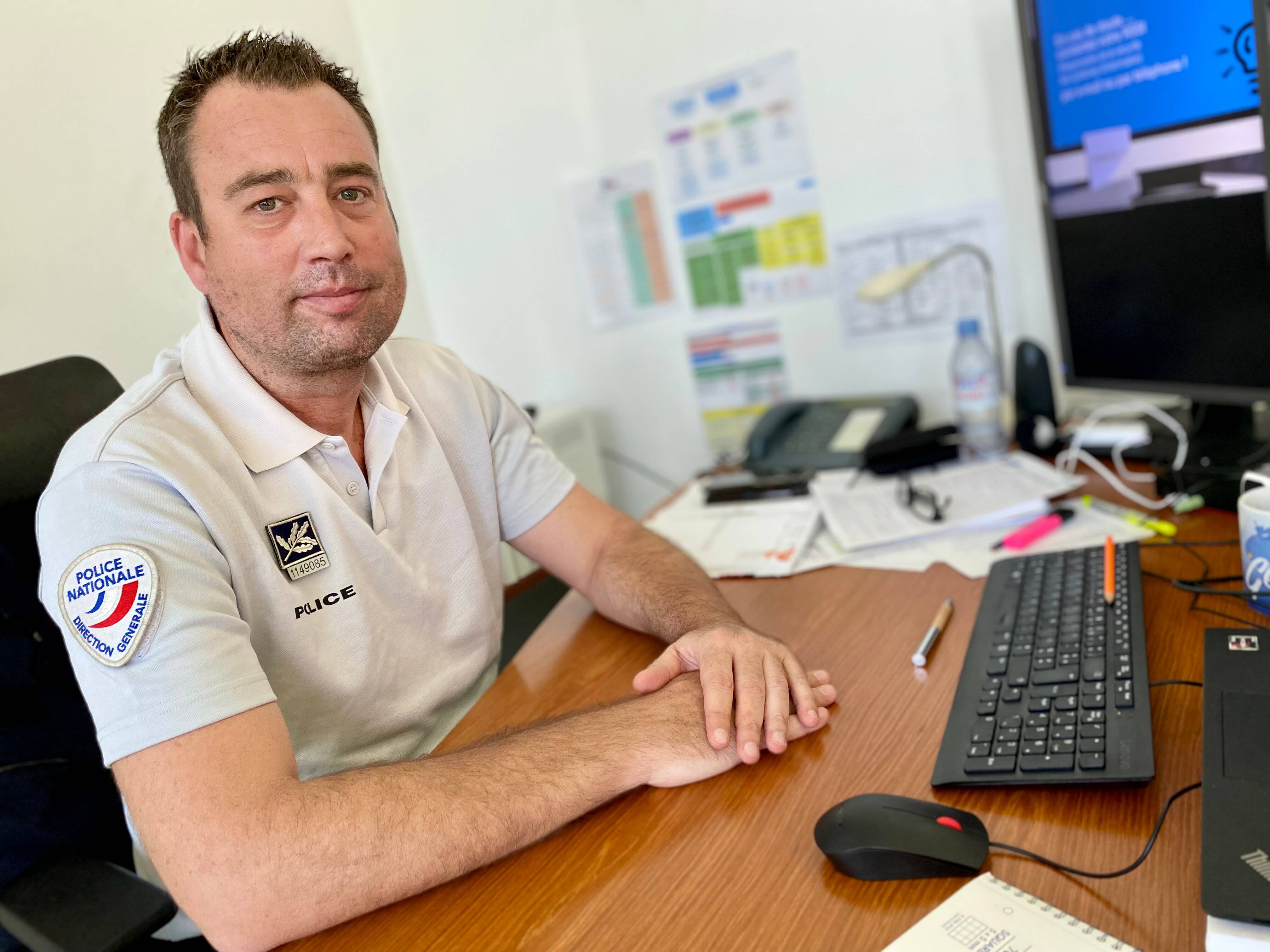 "Ici, j'ai l'impression que les gens sont de notre côté"... Jean-Charles Baudoüin, le nouveau patron des policiers grassois se confie sur sa mission