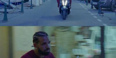 Drake en scooter sur le port de Saint-Tropez dans son nouveau clip