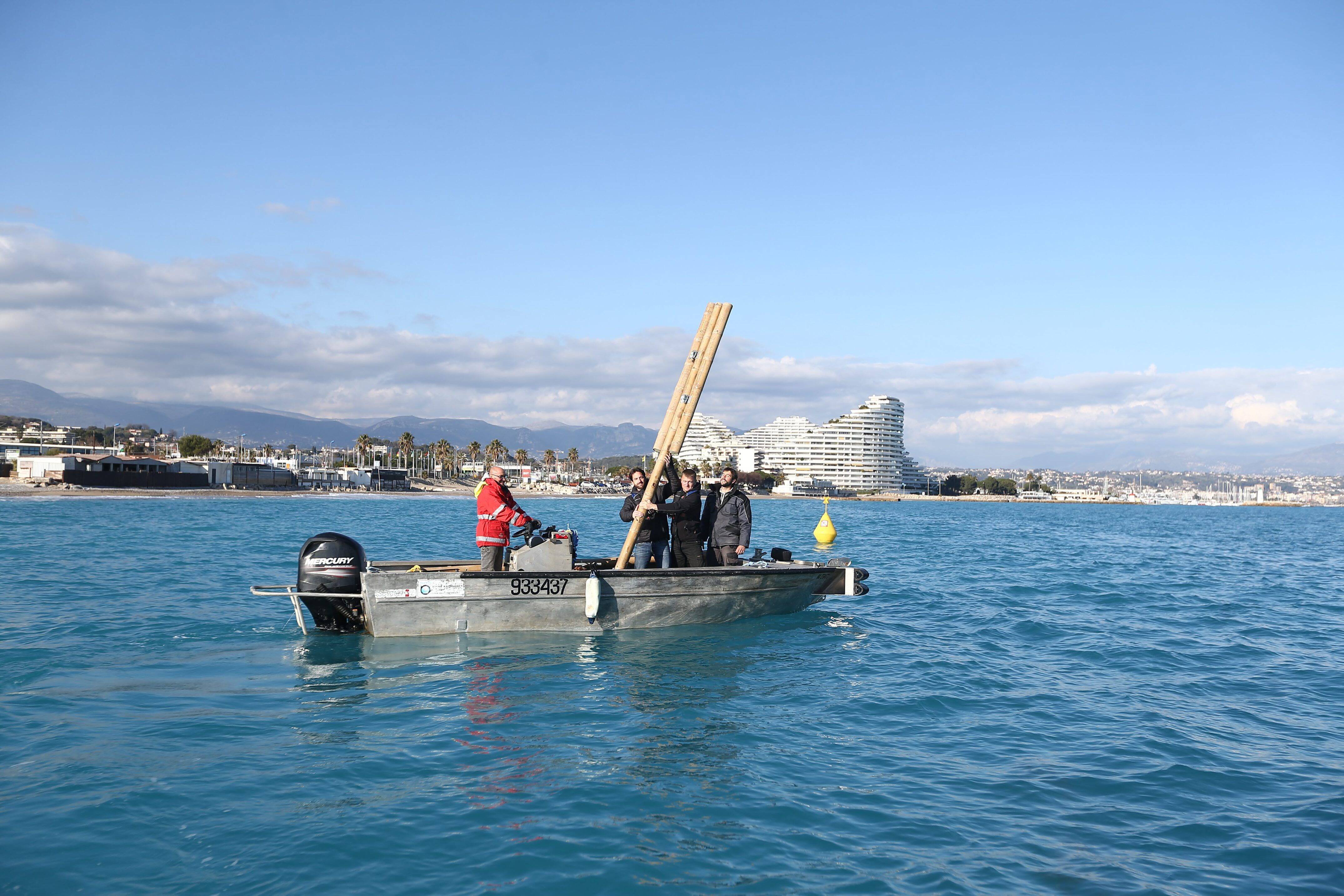 "C'était une réussite": maire de Villeneuve-Loubet, Lionnel Luca plaide pour un retour, en mer, des bambous censés freiner l'érosion côtière