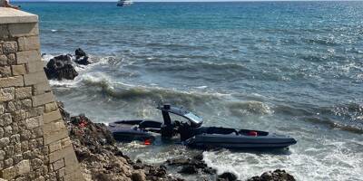L'annexe d'un yacht se fracasse au pied des remparts d'Antibes