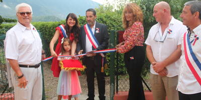 Inauguration du jardin d'enfants dans le village de la Tinée