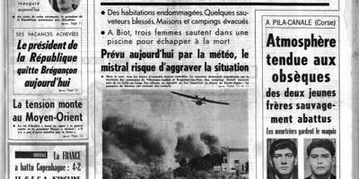 On vous raconte l'incendie d'août 1969 qui a ravagé 3.000 hectares entre Valbonne et Villeneuve-Loubet