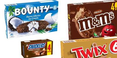 Des barres glacées des marques Snickers, Twix, Bounty, M&M'S et Mars rappelées en magasin