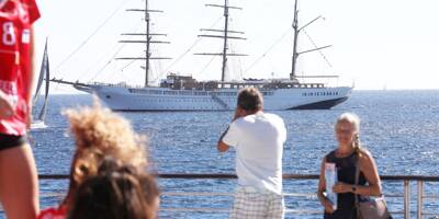 Quel est donc ce gros bateau amarré dans la baie de Saint-Raphaël ?