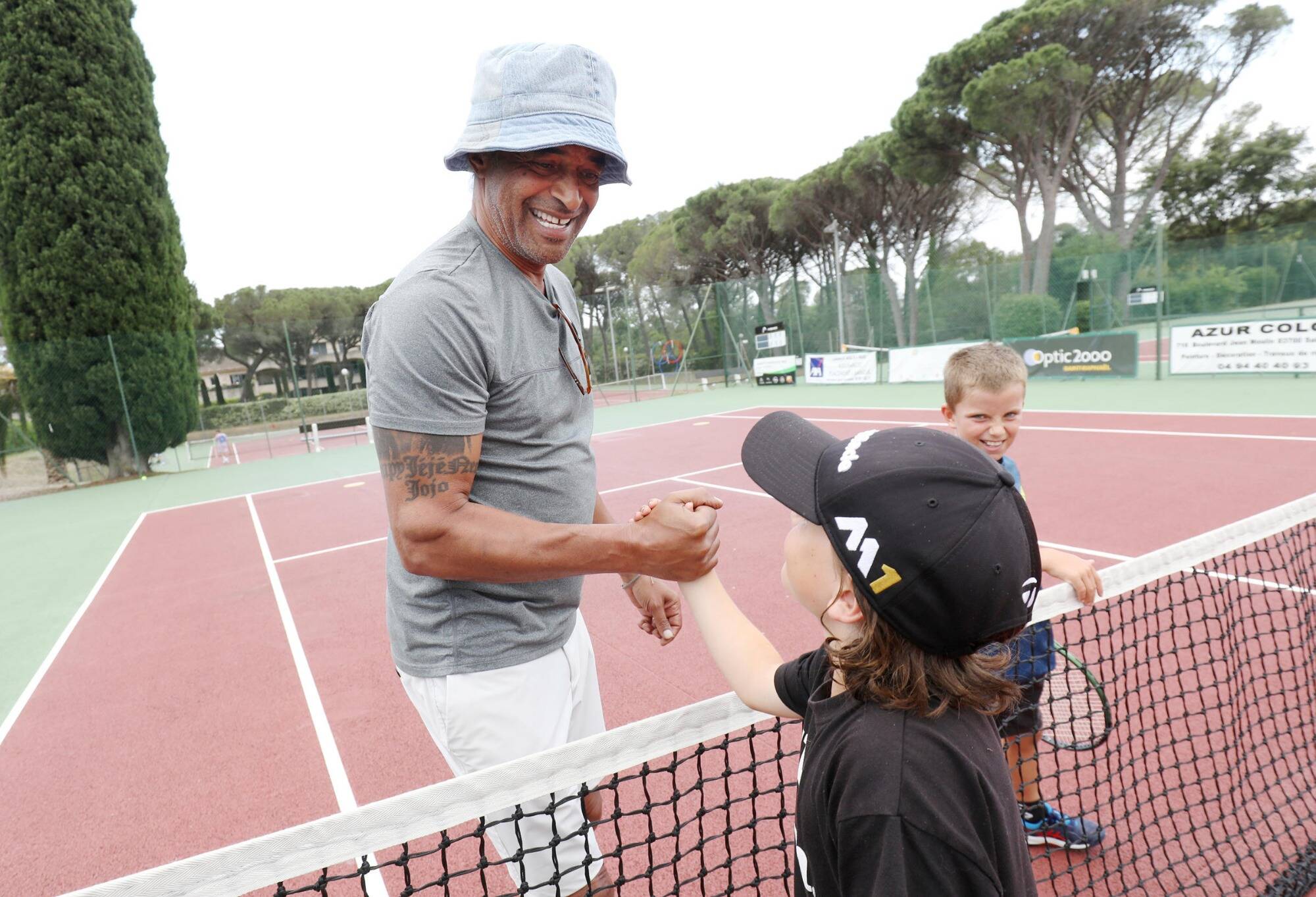 La visite surprise de Yannick Noah au Golf et Tennis Club de Valescure à Saint-Raphaël