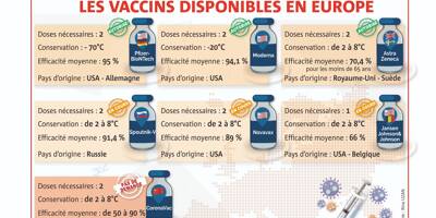 Novavax, Spoutnik V, Jansen, AstraZeneca: le point sur les vaccins disponibles (ou en passe de l'être) en Europe