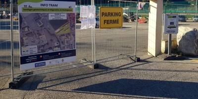 Travaux de la ligne 4 du tramway: un parking de Cagnes-sur-Mer fermé pour des fouilles archéologiques