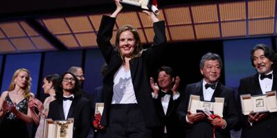 Troisième femme dans l'histoire du Festival de Cannes à recevoir la Palme d'Or, la Française Justine Triet primée pour 