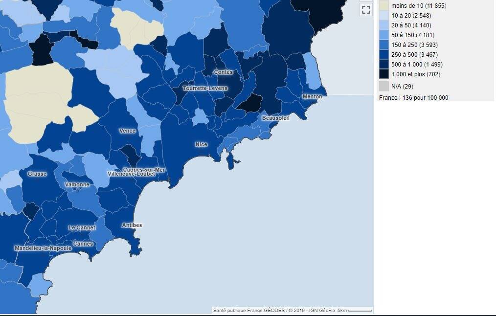 Nice est-elle plus touchée par le coronavirus que les autres villes de la Côte d'Azur?