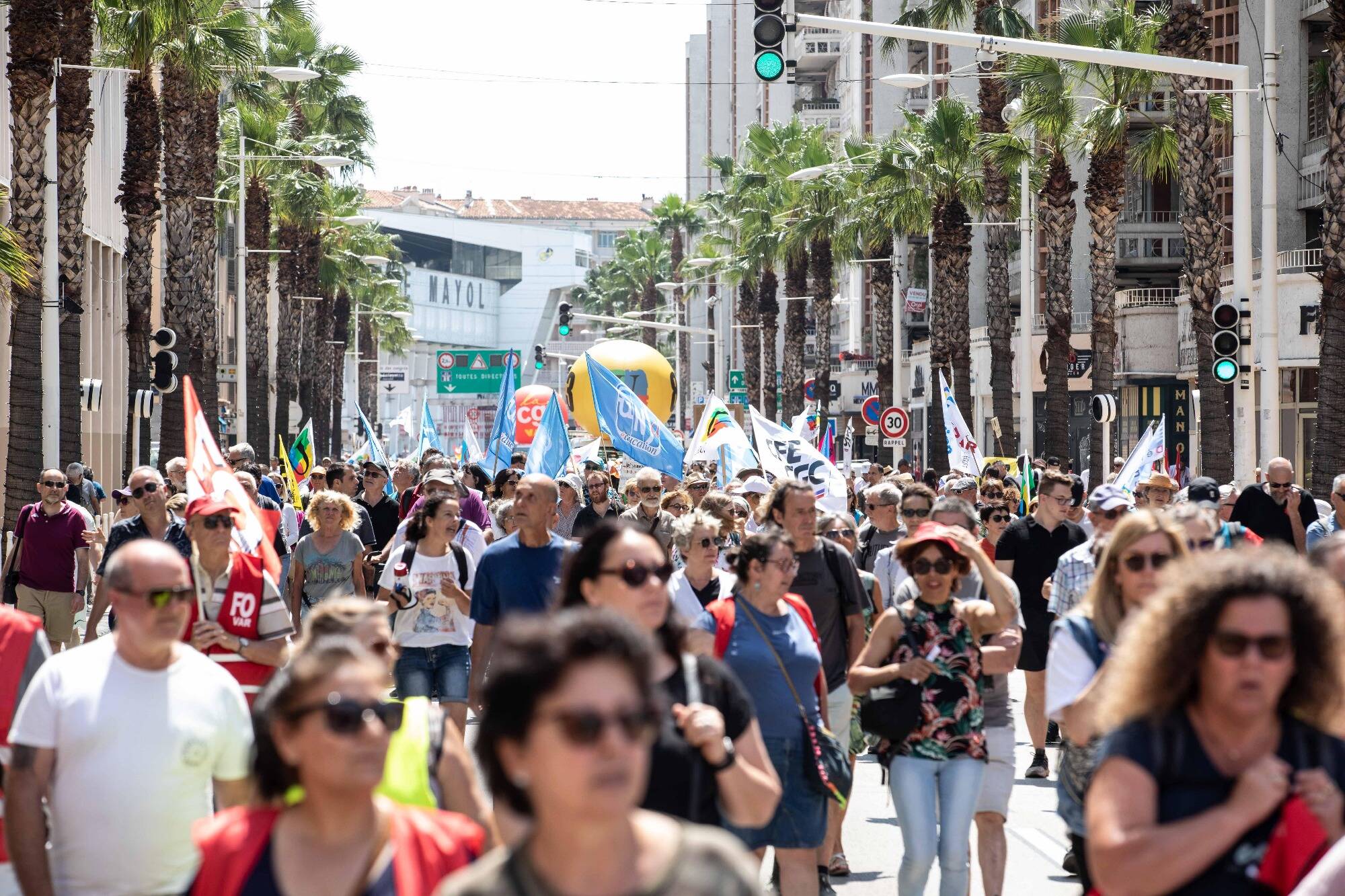 Réforme des retraites: participation en baisse dans les Alpes-Maritimes, la mobilisation se poursuit cet après-midi dans le Var