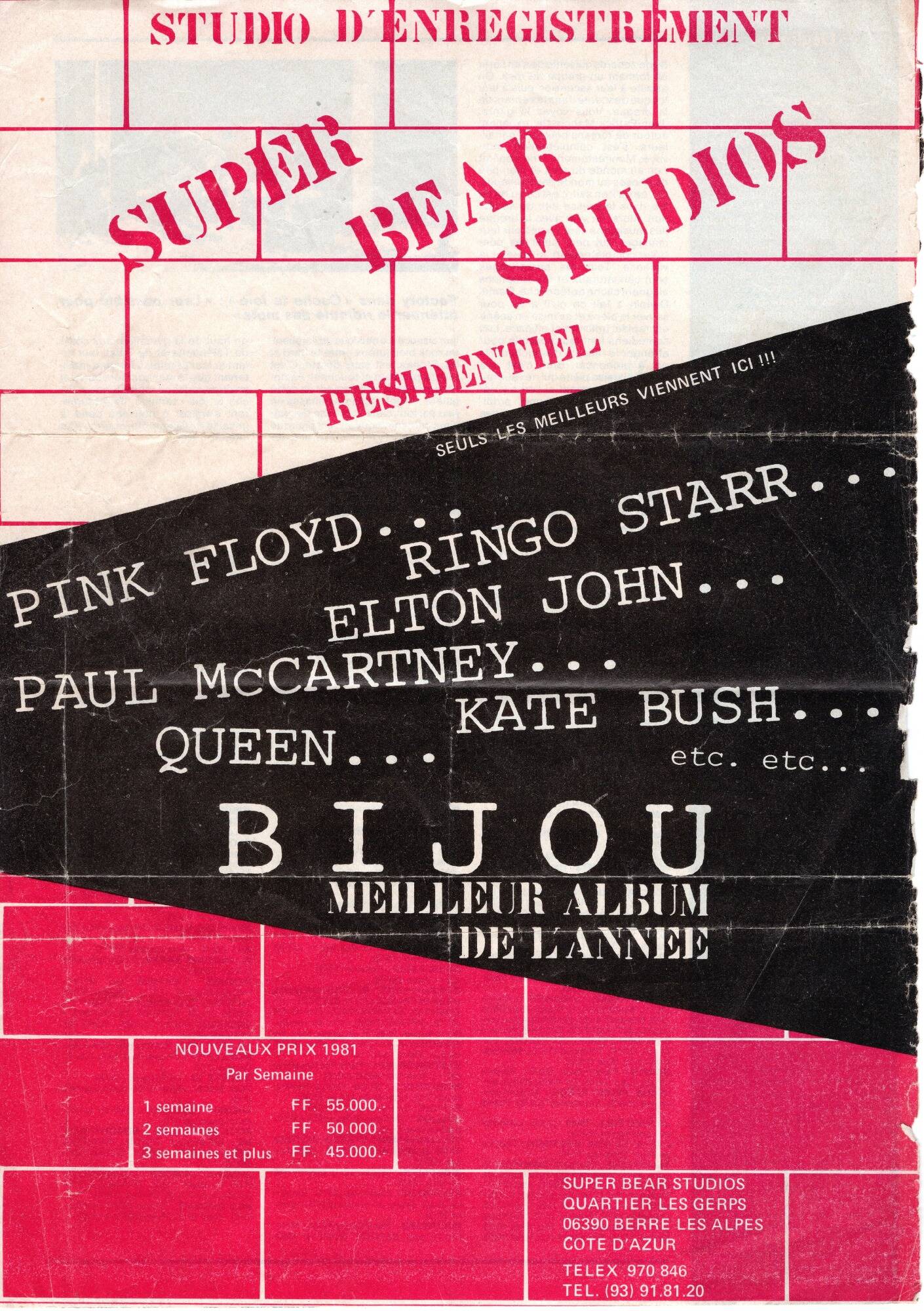 Queen, Pink Floyd, The Cure, Elton John... Comment deux studios de notre région ont écrit la légende du rock