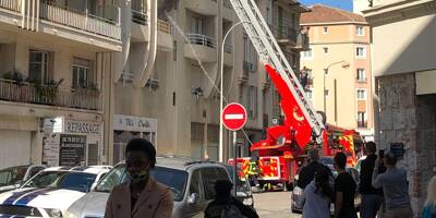 VIDEO. Une trentaine de sapeurs-pompiers engagés dans un feu d'appartement à Nice