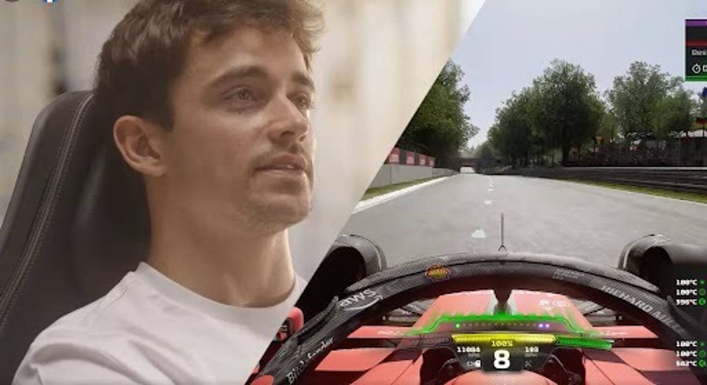 Charles Leclerc, grand fan de jeux vidéos vous défie sur la piste de Monza. 