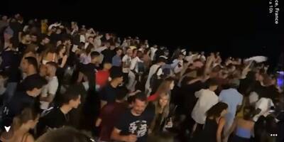 VIDEOS. Des centaines de fêtards réunis sur la plage des Ponchettes à Nice ce samedi soir, la police intervient après le couvre-feu