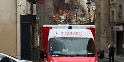 Puissante explosion à Paris: un immeuble détruit, un incendie en cours