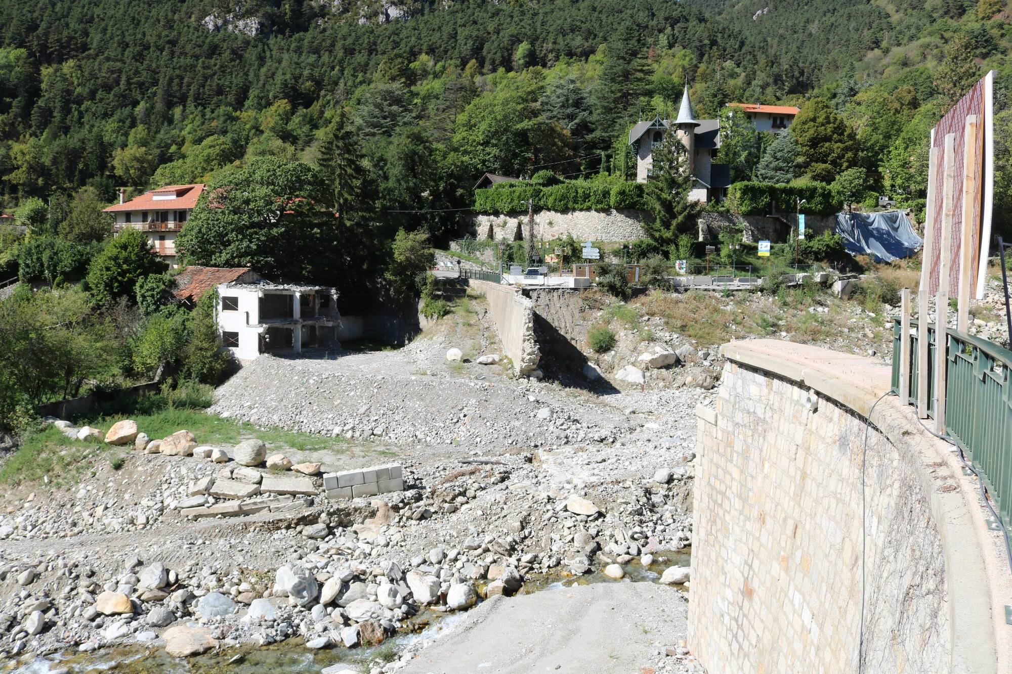 Où en sont les travaux post tempête Alex à Saint-Martin-Vésubie?